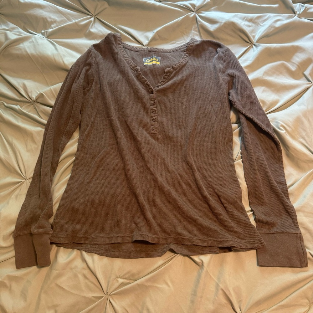 Cabela's Brownish/Olive Long Sleeve Tee